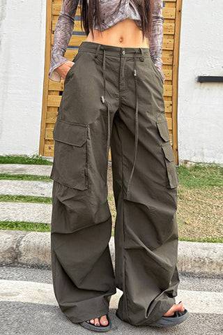 Wide-Leg Cargo Pants