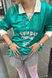 Sunday Football Graphic Long Sleeve Tee