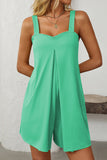 Pleated Romper with Relaxed Fit