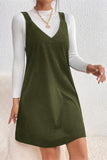 Sleeveless Casual Pinafore Dress