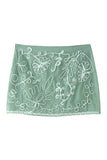 Floral Detail Mini Skirt
