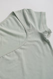 Square-Neck Fitted T-Shirt