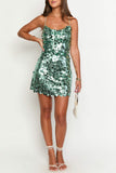 Sequin Strappy Casual Dress
