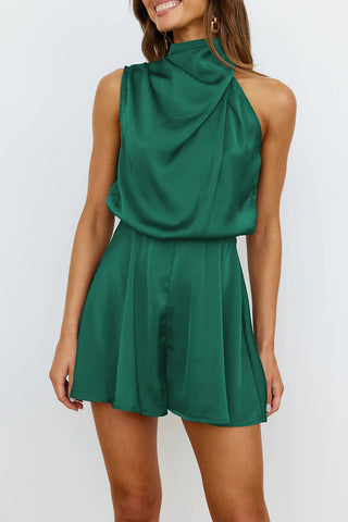 Halter Neck Short Romper