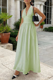 Halter Midi Casual Dress