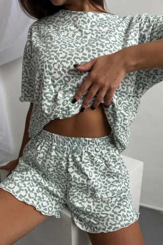 Leopard Print Short Set