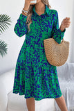 Long Sleeve Dress with Bold Printed Style
