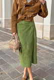 Chic Midi Skirt with Slit