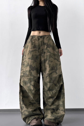 Wide-Leg Casual Pants