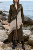 Fringe-Detail Wrap Coat