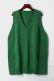V-Neck Sweater Vest with Pockets