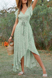 Flutter-Sleeve Wrap Dress