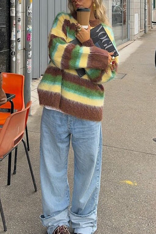 Striped Oversized Sweater