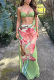 Floral Cut-Out Maxi Dress