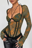 Strappy Long-Sleeve Bodysuit