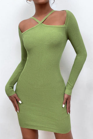 Strappy Off-Shoulder Casual Dress