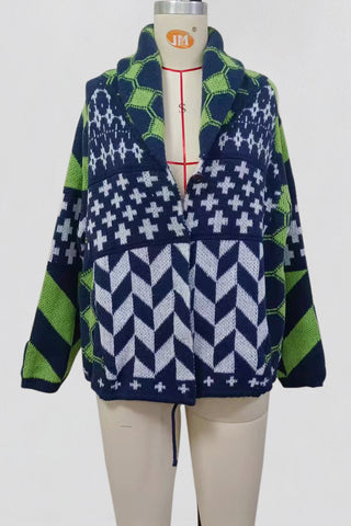 Geometric Knit Cardigan