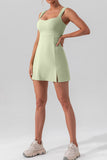 Sleeveless Square-Neck Casual Dress