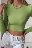 Long Sleeve Cropped T-Shirt