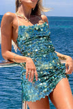 Sequin-Embellished Vacation Dress