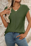 Sleeveless V-Neck Knit Sweater Vest
