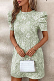 Floral Embroidered Casual Dress