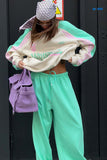 Graphic Pullover Pants Set