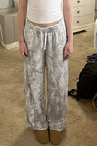 Drawstring Wide-Leg Casual Pants