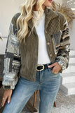 Stylish Button-Up Corduroy Jacket
