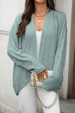 Relaxed Open-Front Cardigan