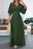 Elegant V-Neck Casual Maxi Dress