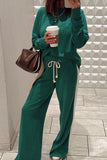 Casual Drawstring Pants Set