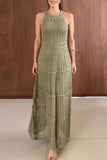 Stylish Crochet Maxi Dress