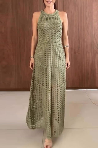 Stylish Crochet Maxi Dress