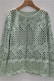 Lace Design Crochet Blouse