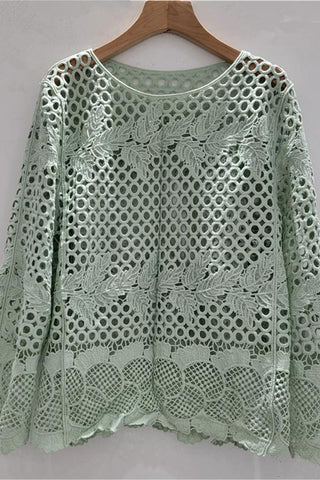 Lace Design Crochet Blouse