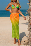 Vibrant Bikini Set with Sheer Cover-Up