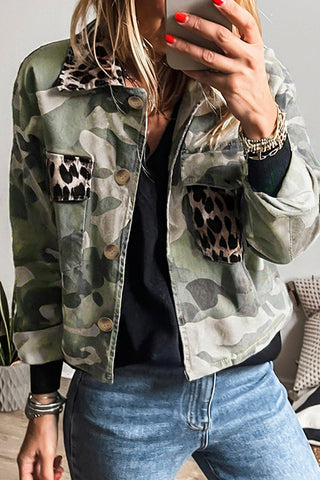 Camouflage Pocket Detail Jacket