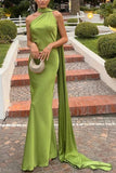 Asymmetric Neckline Casual Dress