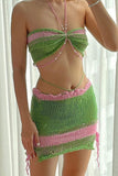 Crochet Two-Piece Casual Set
