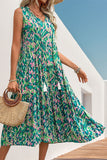 Flowing Printed Casual Dress