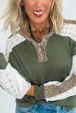 Stylish Lace-Trimmed Sweatshirt