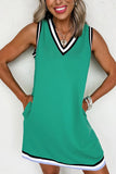 Sleeveless V-Neck Casual Dress