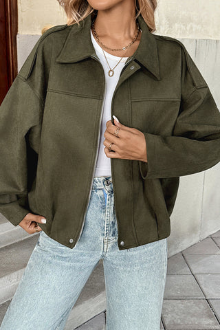 Oversized Snap-Front Jacket