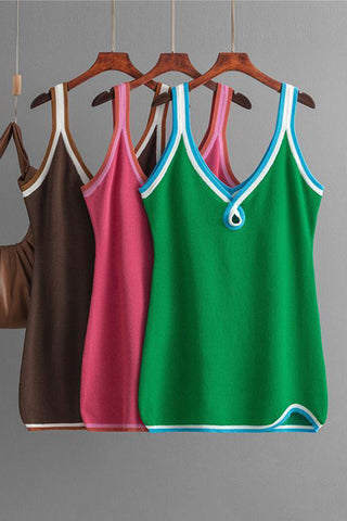 Sleeveless V-Neck Mini Dress