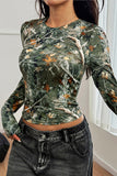 Abstract Print Long Sleeve T-Shirt