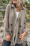 Chic Button-Front Collar Jacket