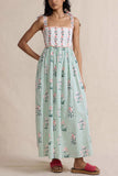Floral Print Casual Maxi Dress