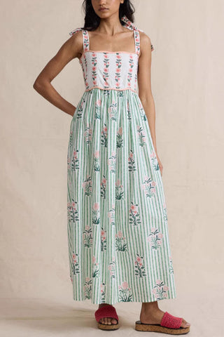 Floral Print Casual Maxi Dress