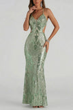 Elegant Cutout Evening Gown